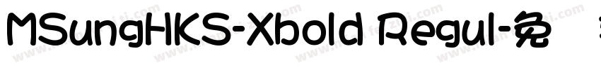 MSungHKS-Xbold Regul字体转换
